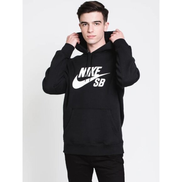 Nike Men's Black SB Icon Pullover Hoodie men’s SP - Picture 1 of 9